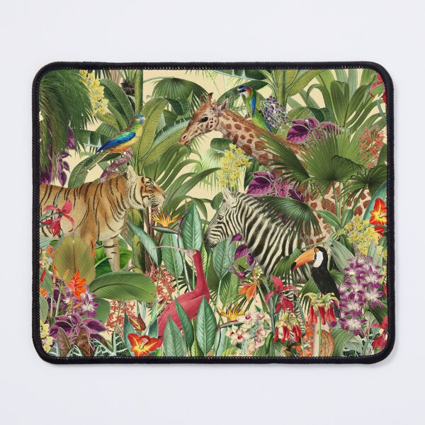 Item preview, Vintage Tropical Eden on Yellow designed and sold by meggydesigns.