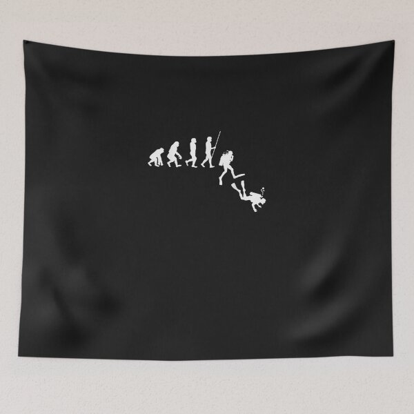 Item preview, Diving Evolution Evolution of Man Funny Scuba Dive Ocean  E designed and sold by peggytonia.