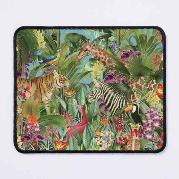 Item preview, Vintage Tropical Eden on Teal designed and sold by meggydesigns.