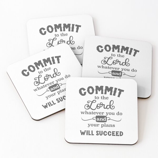 Item preview, Christian Design - Commit Your Plans to the Lord - Proverbs 16 verse 3 designed and sold by simplydesignart.