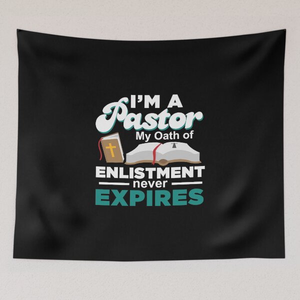Item preview, Pastor Oath Of Enlistment Funny Theologian Preacher designed and sold by StrongShirts.