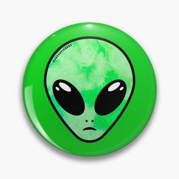 Item preview, Alien head - Green Gas skin designed and sold by AreaStickers.