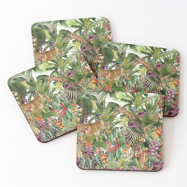 Item preview,  Vintage Tropical Eden on White designed and sold by meggydesigns.