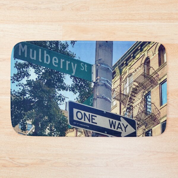 Item preview, Street Sign One Way Traffic Light Mulberry St Manhattan NYC  designed and sold by eleonoraingrid.