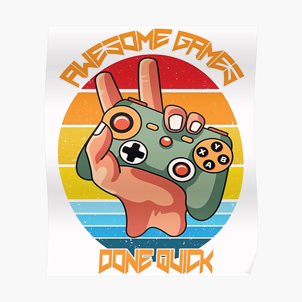 "Awesome Games Done Quick, Summer Games done quick, agdq,2022" Poster