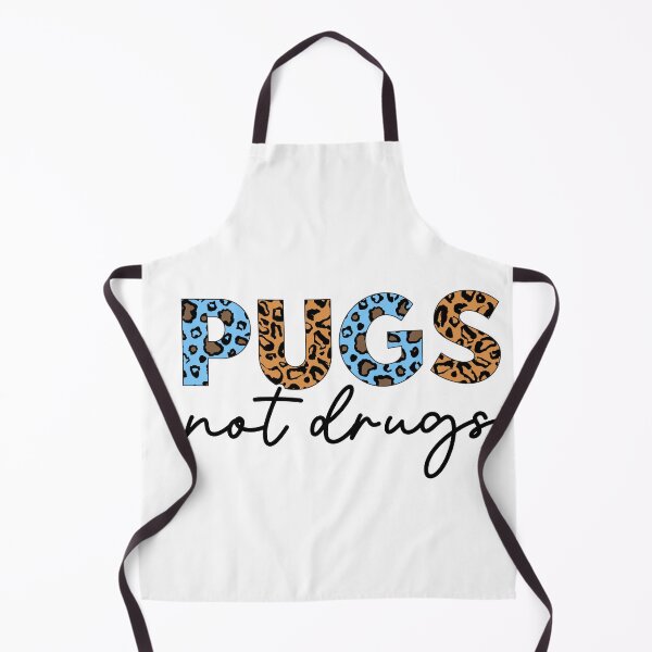 Item preview, Pugs not drugs. Funny cute pug quote design designed and sold by Doggymadness.