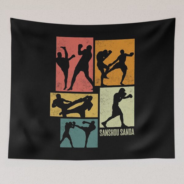 Item preview, Chinese Martial Arts Chinese Boxing Sanshou Silhouettes designed and sold by ShopTheStyle.