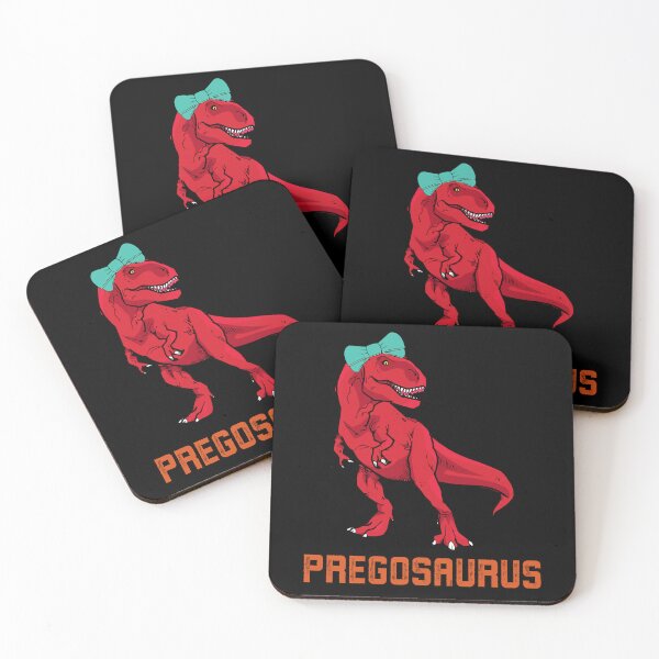 Item preview, Pregosaurus Pregasaurus Mamasaurus Rex Funny Pregnancy Announcement Black designed and sold by Nepaz-Designs.