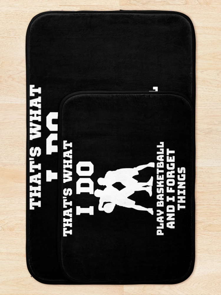 Thumbnail 5 of 6, Bath Mat, Basketball Routine designed and sold by theredsharp.