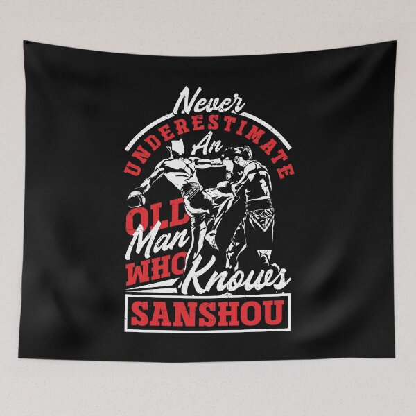Item preview, Chinese Martial Arts Chinese Boxing Sanshou Old Man Funny designed and sold by ShopTheStyle.
