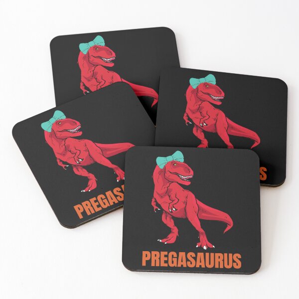 Item preview, Pregasaurus Pregosaurus Mamasaurus Rex Funny Pregnancy Announcement Black designed and sold by Nepaz-Designs.