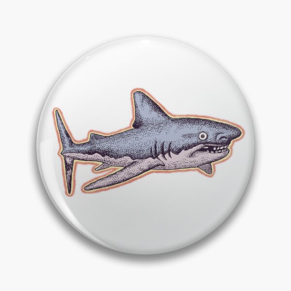 Item preview, Goofy Shark with Crooked Teeth designed and sold by AbrahamicDesign.