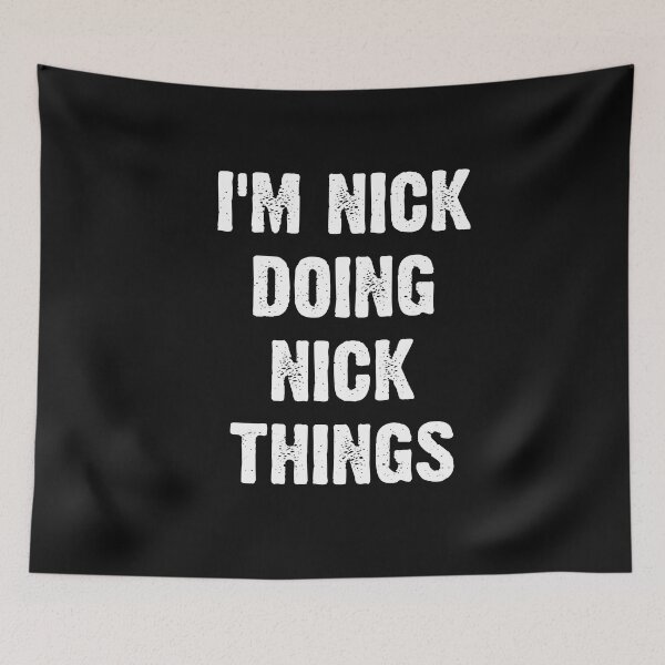 Item preview, Vintage I am Nick Doing Nick things Bold Typography  designed and sold by garniturex.