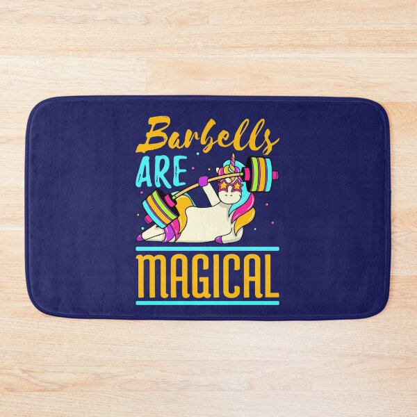 Item preview, Barbells Are Magical Unicorn Weightlifting Workout designed and sold by jaygo.