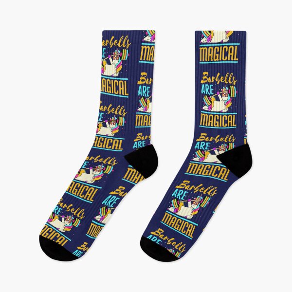 Item preview, Barbells Are Magical Unicorn Weightlifting Workout designed and sold by jaygo.