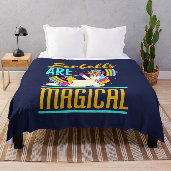 Item preview, Barbells Are Magical Unicorn Weightlifting Workout designed and sold by jaygo.