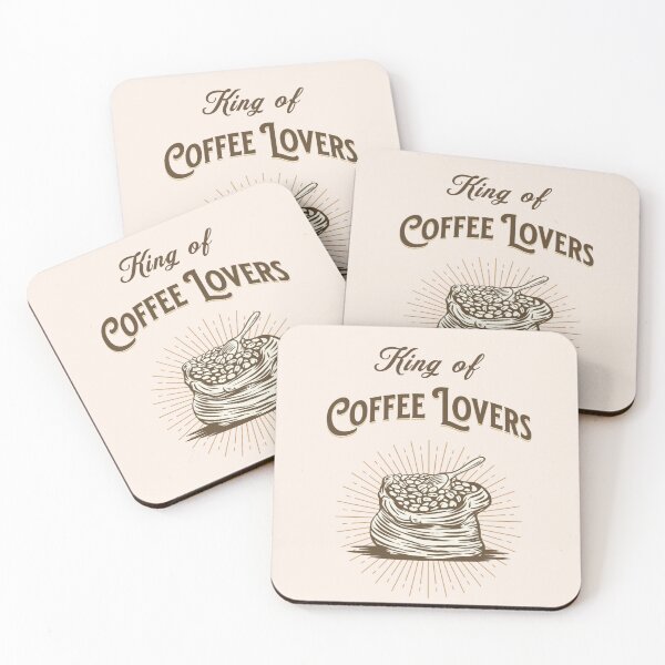 Item preview, King of Coffee Lovers Retro Vintage Coffee Beans in Sack designed and sold by LindaCooke.