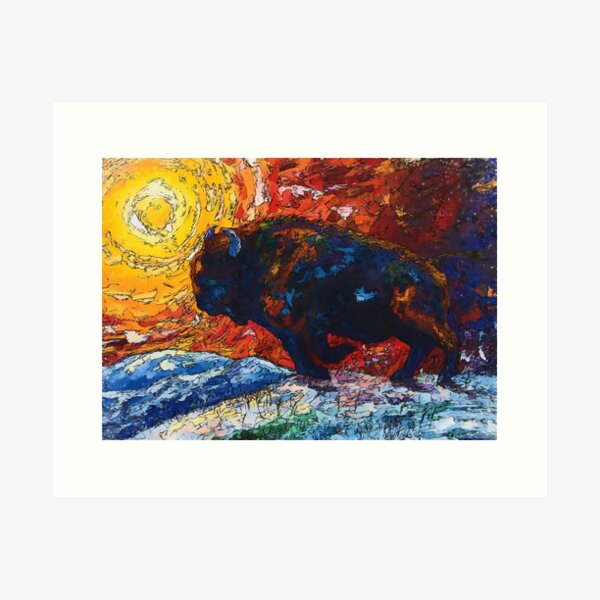Item preview, Bison Running designed and sold by Rocky Mountain Artistry.