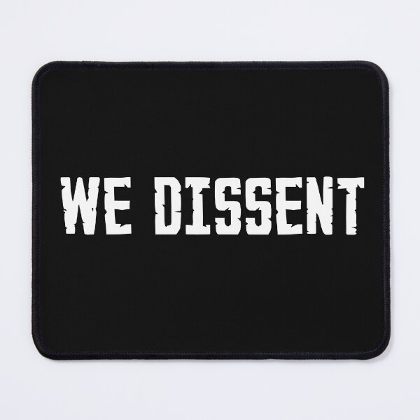 Item preview, Vintage We Dissent White Bold Typography  designed and sold by garniturex.