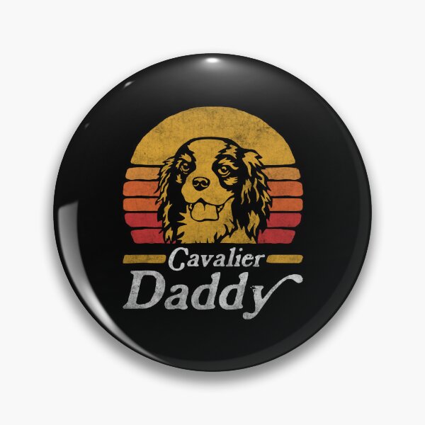 Item preview, Retro Vintage Cavalier King Charles Spaniel Daddy designed and sold by More Cute Dogs.