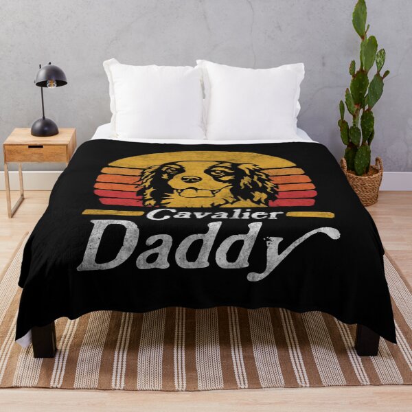 Item preview, Retro Vintage Cavalier King Charles Spaniel Daddy designed and sold by More Cute Dogs.