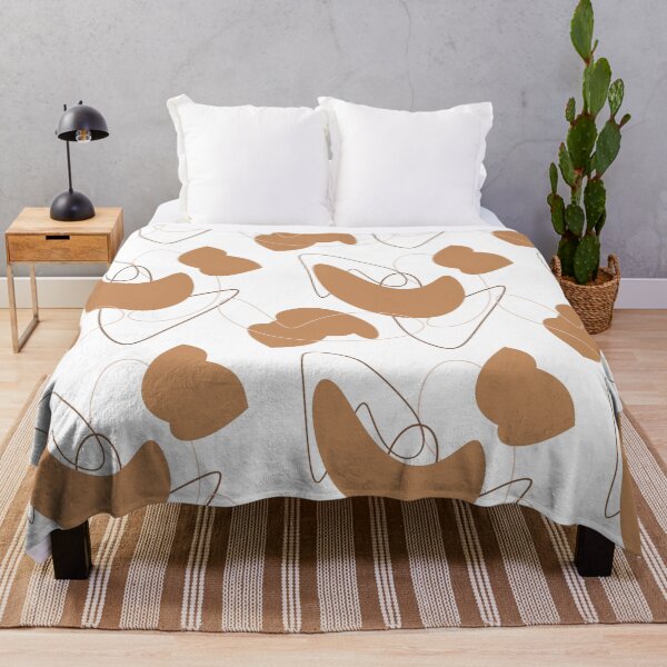 Item preview, Hand painted abstract shapes modern seamless pattern in neutral tones designed and sold by tiana-geo.