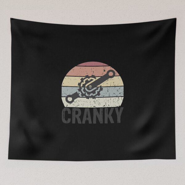 Item preview, Vintage Retro Bicycle Cranky For Cycling Lovers Classic T-Shirt designed and sold by amberk1cira.