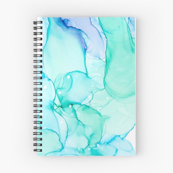 Item preview, Cyan Flowing Abstract Alcohol Ink Painting, Modern Cyan Flowing Abstract Alcohol Ink Feminine Art, Cyan Flowing Alcohol Ink Watercolor, Alcohol Ink Digital Watercolor Cyan Flowing Abstract designed and sold by Trendymotion.