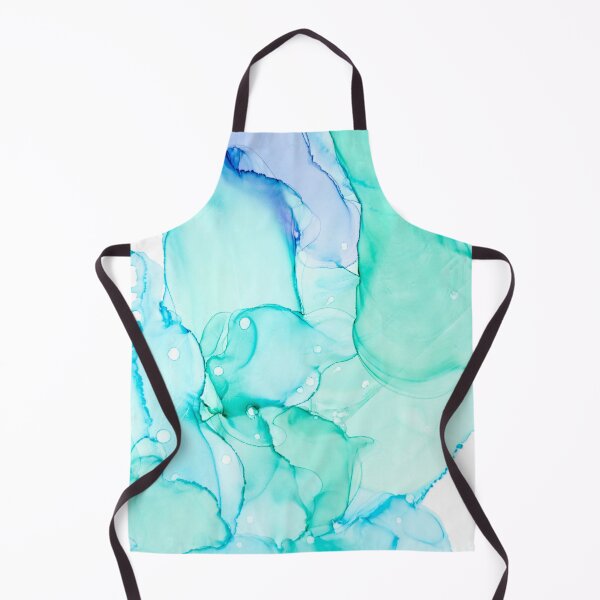 Item preview, Cyan Flowing Abstract Alcohol Ink Painting, Modern Cyan Flowing Abstract Alcohol Ink Feminine Art, Cyan Flowing Alcohol Ink Watercolor, Alcohol Ink Digital Watercolor Cyan Flowing Abstract designed and sold by Trendymotion.