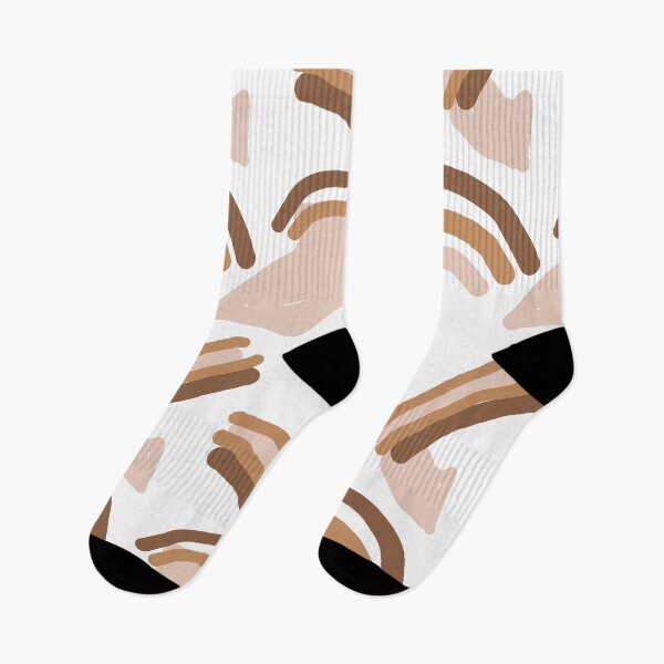 Item preview, Hand painted abstract shapes modern seamless pattern in neutral tones designed and sold by tiana-geo.