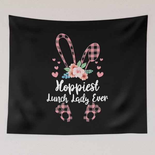 Item preview, Hoppiest Lunch Lady Ever Women Easter Day Bunny designed and sold by haselshirt.