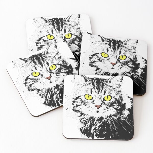 Item preview, Cat white black designed and sold by NYWA-ART.