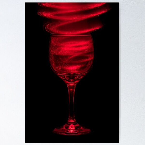 Item preview, Red Red Wine light painting photograph designed and sold by MarniePatchett.