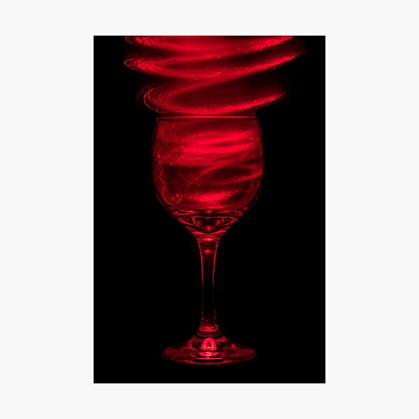 Item preview, Red Red Wine light painting photograph designed and sold by MarniePatchett.