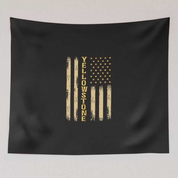 Item preview, Yellowstone Flag, Yellowstone National Park Vintage Bison Gifts E designed and sold by fertigjipusc.