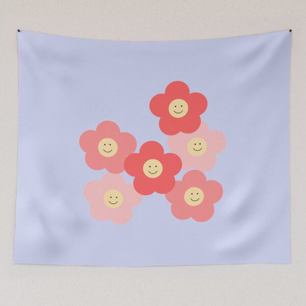 Item preview, Minimalist Happy Flowers designed and sold by cerenalkan.