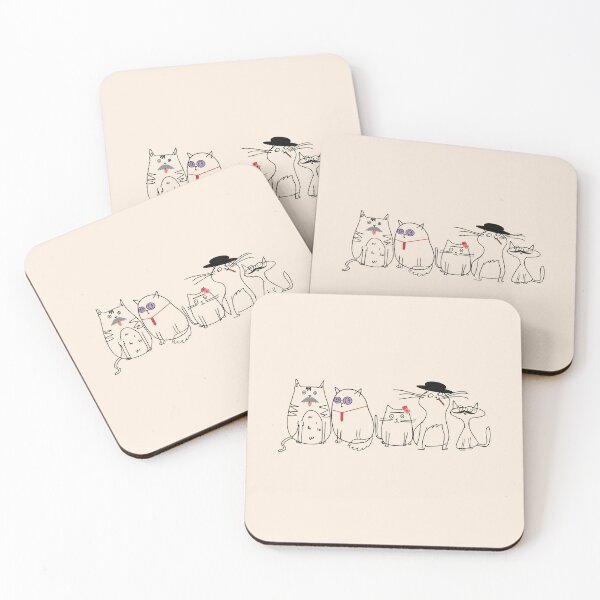 Item preview, Minimalist Famous Cats Drawing designed and sold by cerenalkan.