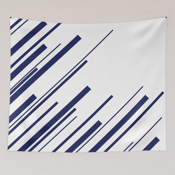 Item preview, Diagonals - Blue and White designed and sold by LAEC-Shop.