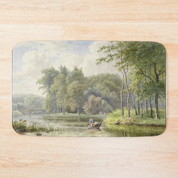 Item preview, Landschap met figuren in een roeibootje designed and sold by NickLivin.