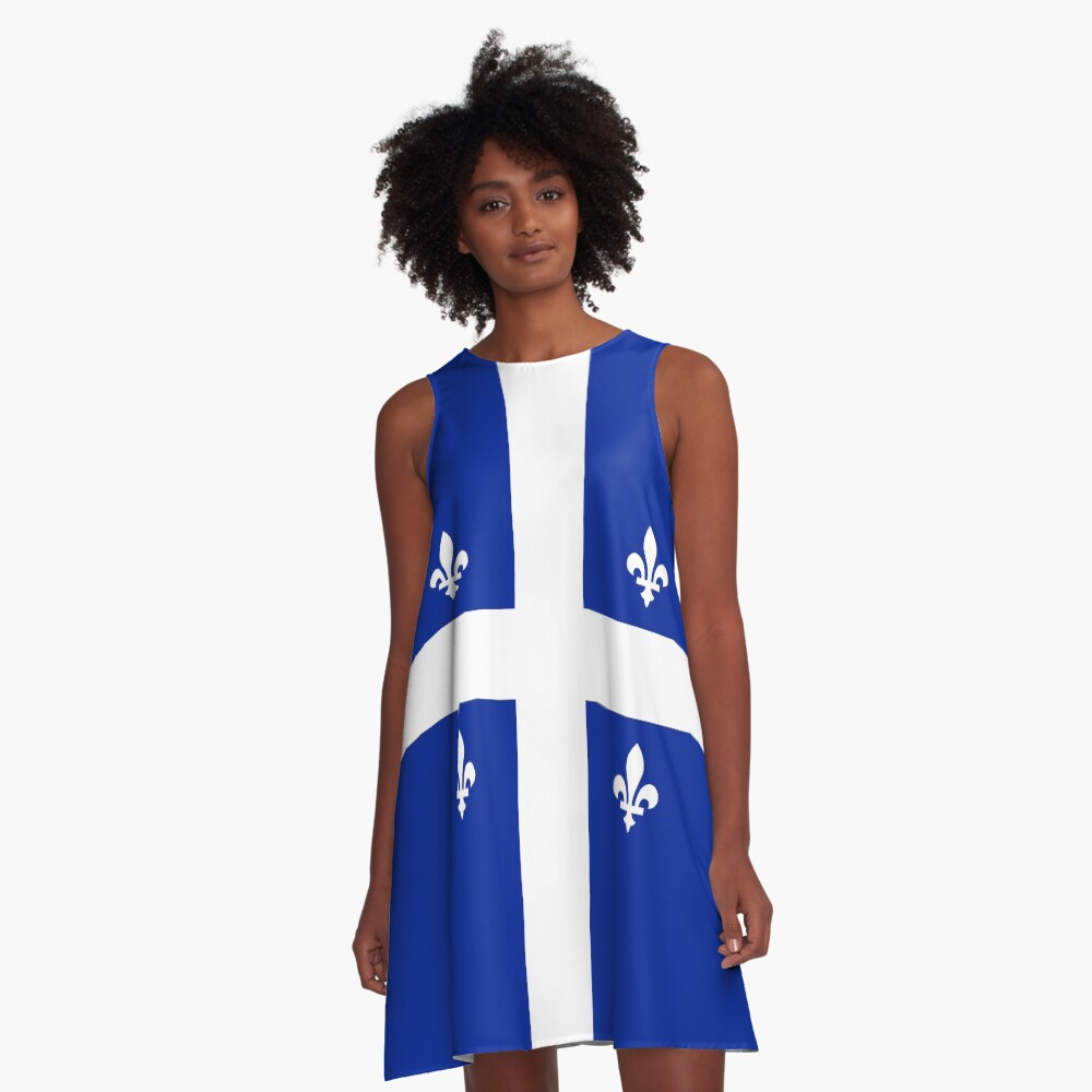 "Flag of Quebec" ALine Dress by CountriesFlags Redbubble