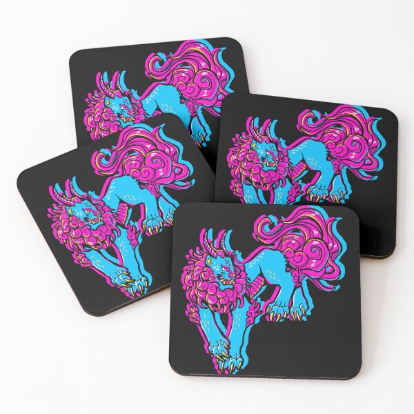 Item preview, Neon foo dog designed and sold by PigeonWithPaint.