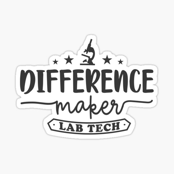 "Lab tech, Lab technician" Sticker for Sale by brackerdesign Redbubble