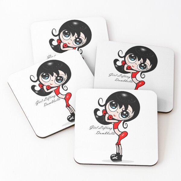 Item preview, Girl Lifting Dumbbells designed and sold by Shirley cute art .