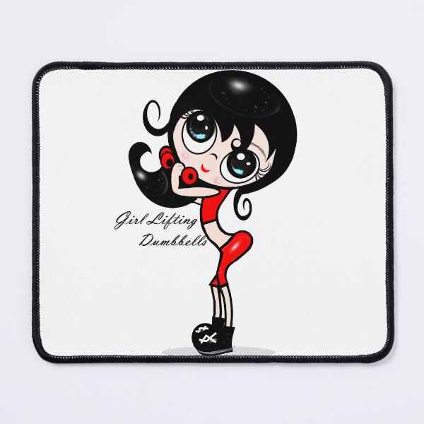 Item preview, Girl Lifting Dumbbells designed and sold by Shirley cute art .