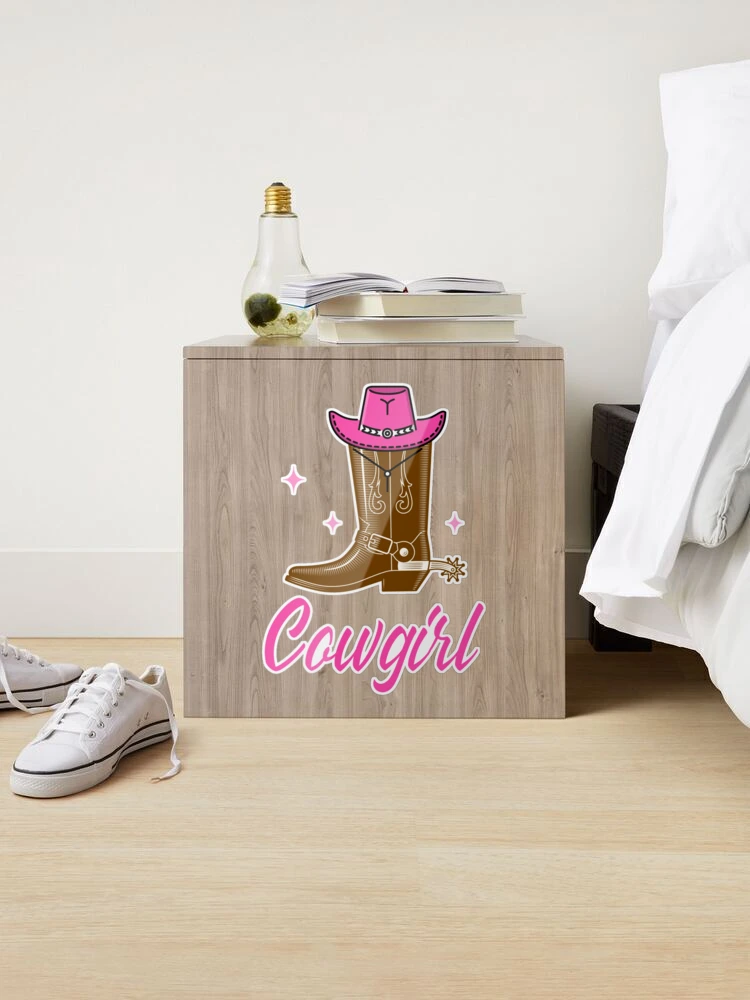 Cowgirl Pink Cowboy Hat and Boots Sticker for Sale by