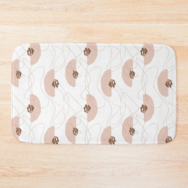 Item preview, Hand painted abstract shapes modern seamless pattern in neutral tones designed and sold by tiana-geo.
