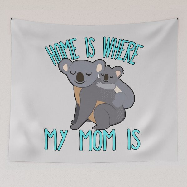 Item preview, Home Is Where My Mom Is Quote Mother & Baby Koala T Shirt designed and sold by funnytshirtemp.