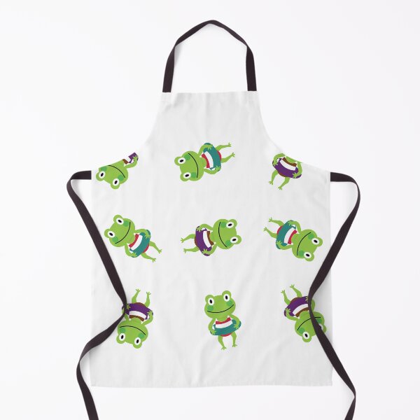 Item preview, Spinning Frogs in Swimming outfit Illustration Purple Cyan designed and sold by DeliveryGeorge.
