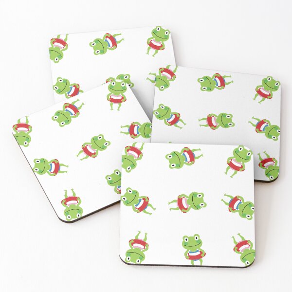 Item preview, Spinning Frogs in Swimming outfit Illustration Boy and Girl version designed and sold by DeliveryGeorge.