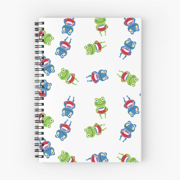 Item preview, A Blue and Green Spinning Frogs in Swimming outfit Illustration  designed and sold by DeliveryGeorge.